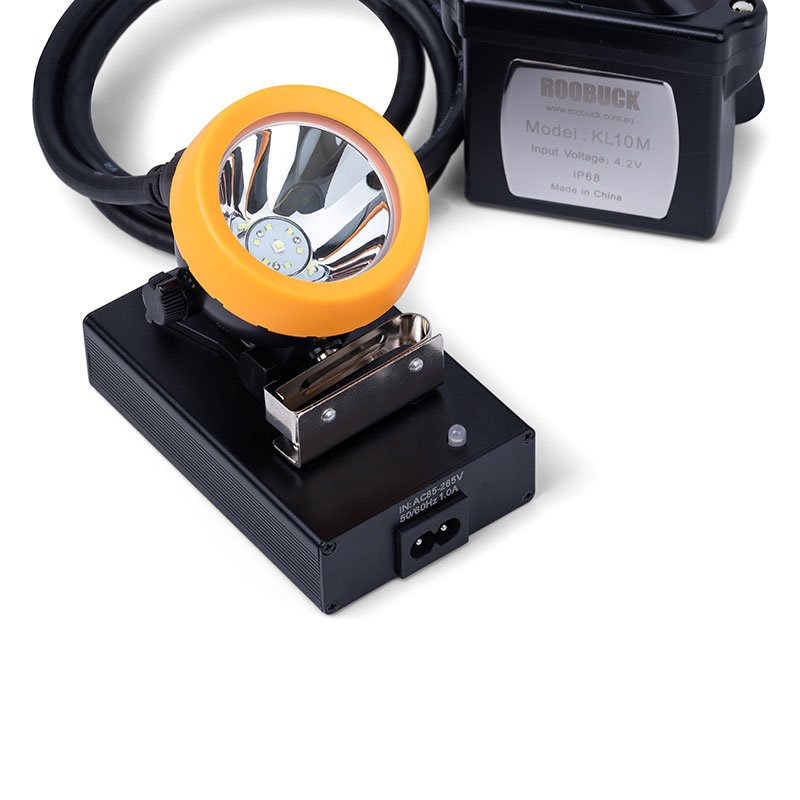 corded-cap-lamp-KL10M-charging1 corded-cap-lamp-KL10M-charging1